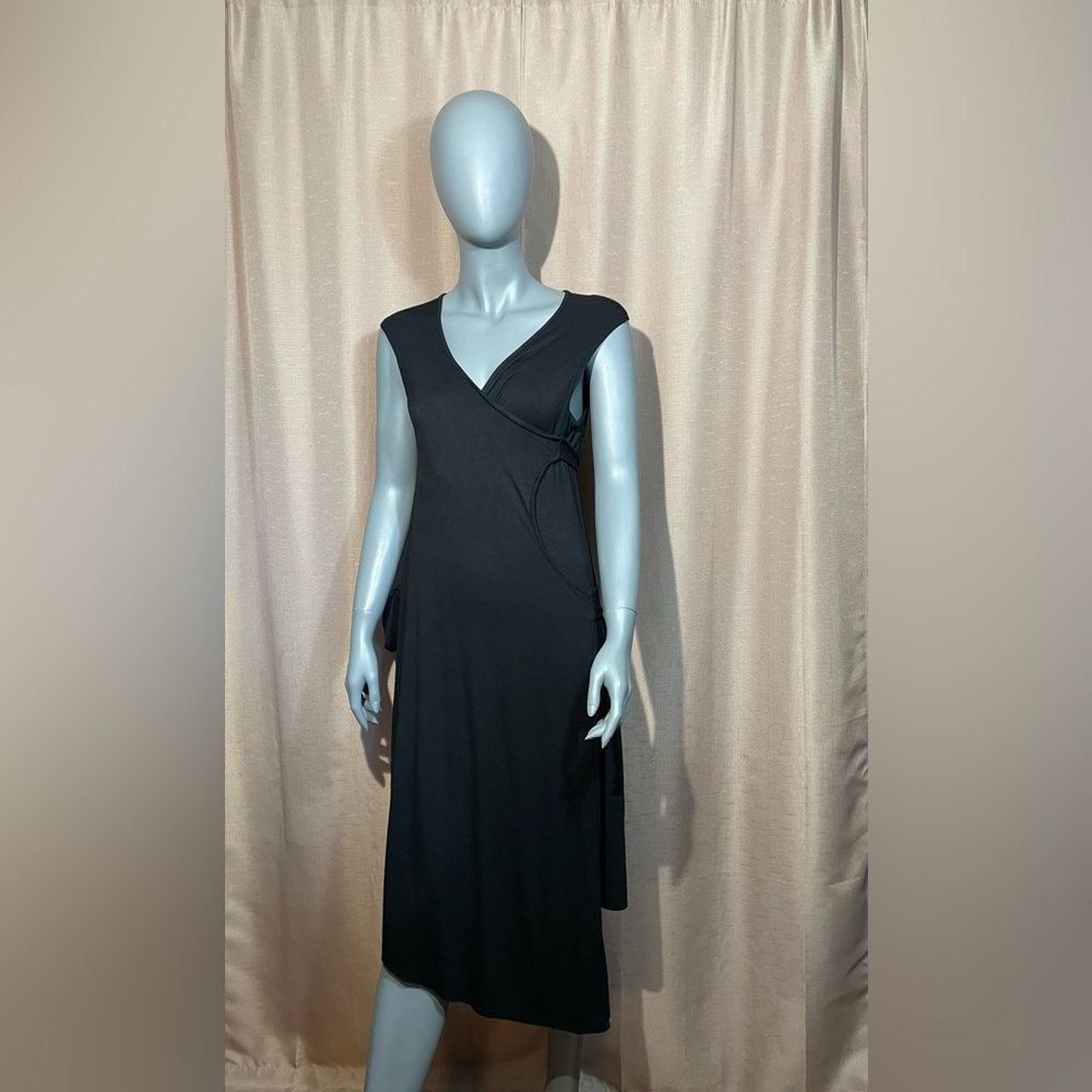 The Infinite Collection by Hayley Starr 2 Black Midi Dress GUC - Picture 1 of 6